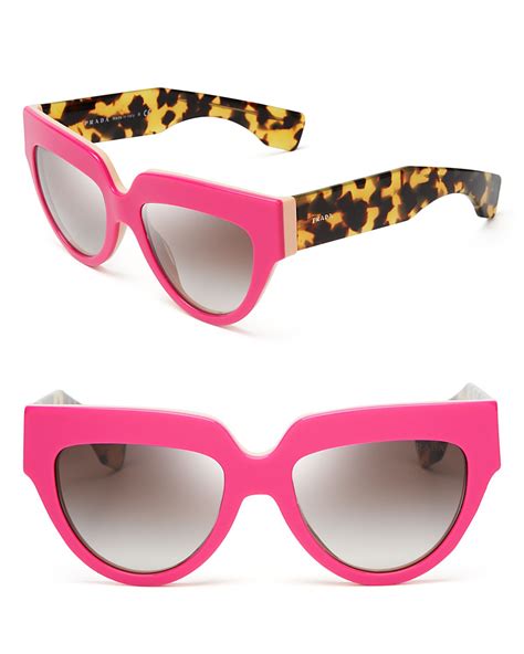 prada catwalk sunglasses pink|59mm cat eye sunglasses Prada.